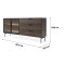 Комод з телескопічними напрямними Perfect Home Lumi 2D3S/181 181,3x61,6x39,3 Дуб дунін (PFH-091385)