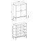 Комод Perfect Home Mono MK104 4S 103,5x125,5x39 Беж пісочний (золоті ніжки) (PFH-091203)