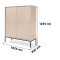 Комод Perfect Home Mono MK104 4S 103,5x125,5x39 Беж пісочний (золоті ніжки) (PFH-091203)