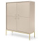 Комод Perfect Home Mono MK104 4S 103,5x125,5x39 Беж пісочний (золоті ніжки) (PFH-091203)