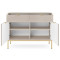 Комод з телескопічними напрямними Perfect Home Nova KSZ104 2D2S 104x63x39 Кашемір (золоті ніжки) (PFH-091223)