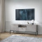 Тумба під телевізор з телескопічними напрямними Perfect Home Nova RTV154 2D1S 168х56х39 Сірий (чорні ніжки) (PFH-091227)