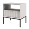 Тумба приліжкова з телескопічними напрямними Perfect Home Nova S54 54х56х39 Сірий (чорні ніжки) (PFH-091258)