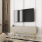 Тумба під телевізор Perfect Home Oro RTV135 MDF 2D 135х53х32 Бежевий (золоті ніжки) (PFH-091331)