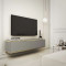 Тумба під телевізор навісна Perfect Home Oro RTV135 2D 135х30х32 Сірий (PFH-091350)