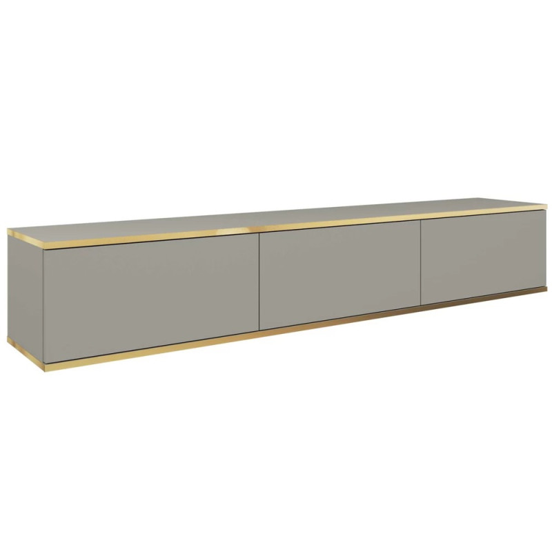 Тумба під телевізор навісна Perfect Home Oro RTV175 3D 175х30х32 Сірий (PFH-091360)