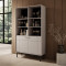 Стелаж Perfect Home Japandi R104 2-дверний 103х184х39 см Кашемір (PFH-091471)