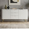 Комод з телескопічними напрямними Perfect Home Zova KSZ168 2D3S 168x87x39 Білий (золоті ніжки) (PFH-091280)