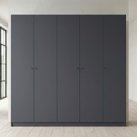 Шкаф для одежды Doros Промо Антрацит 2+3 ДСП 225х48х204 (42005335) (DRS-012162)