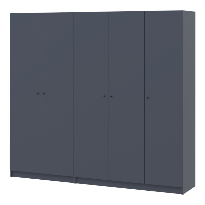 Шкаф для одежды Doros Промо Антрацит 2+3 ДСП 225х48х204 (42005335) (DRS-012162)