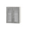 Кухонний модуль вітрина Оптіма Верх ВВ06-600 Білий/Бетон 600х296х720 мм (EVR-073131)