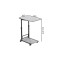 Стол приставной Ferrum-decor Френу 62x40x60 металл Черный ДСП Бетон 16мм (FRD-102511)