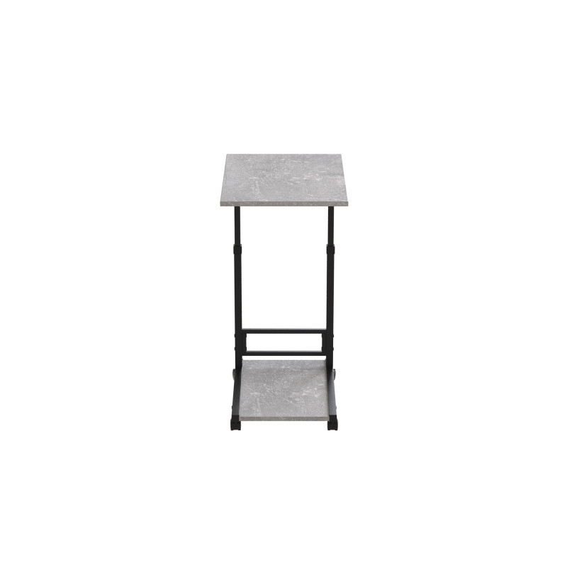 Стол приставной Ferrum-decor Френу 62x40x60 металл Черный ДСП Бетон 16мм (FRD-102511)
