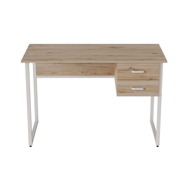 Комп'ютерний стіл Ferrum-decor Дакота 75x120x60 білий ДСП Дуб Сан-Марино 16мм (FRD-102091)