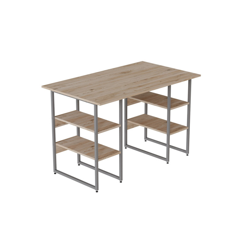 Компьютерный стол Ferrum-decor Карэн 75x140x60 серый ДСП Дуб Сан-Марино 16мм (FRD-102431)