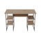 Компьютерный стол Ferrum-decor Тим 75x140x60 серый ДСП Дуб Сан-Марино 16мм (FRD-102471)