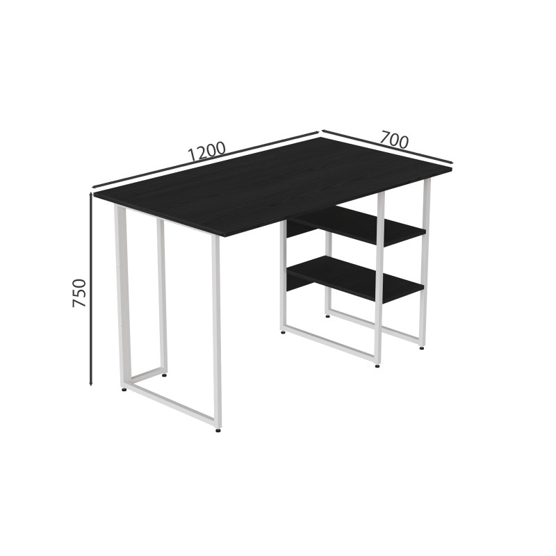 Компьютерный стол Ferrum-decor Кевин 75x120x70 белый ДСП Сосна Кембра 16мм (FRD-101281)