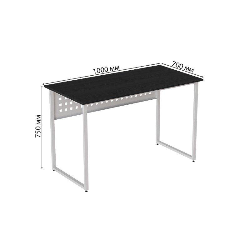 Компьютерный стол Ferrum-decor Майк 75x100x70 белый ДСП Сосна Кембра 16мм (FRD-101331)