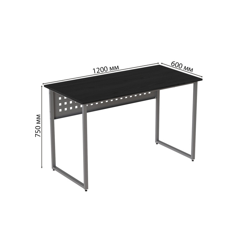 Компьютерный стол Ferrum-decor Майк 75x120x60 серый ДСП Сосна Кембра 16мм (FRD-101781)