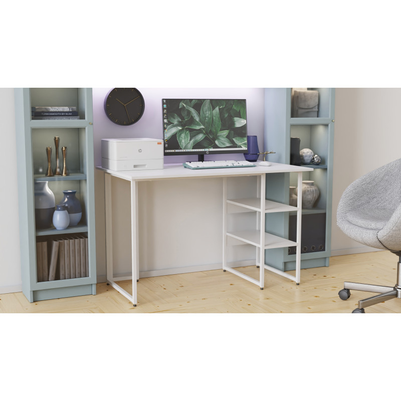 Письменный стол Ferrum-decor Кевин 75x100x60 белый ДСП Белое 16мм (FRD-101241)
