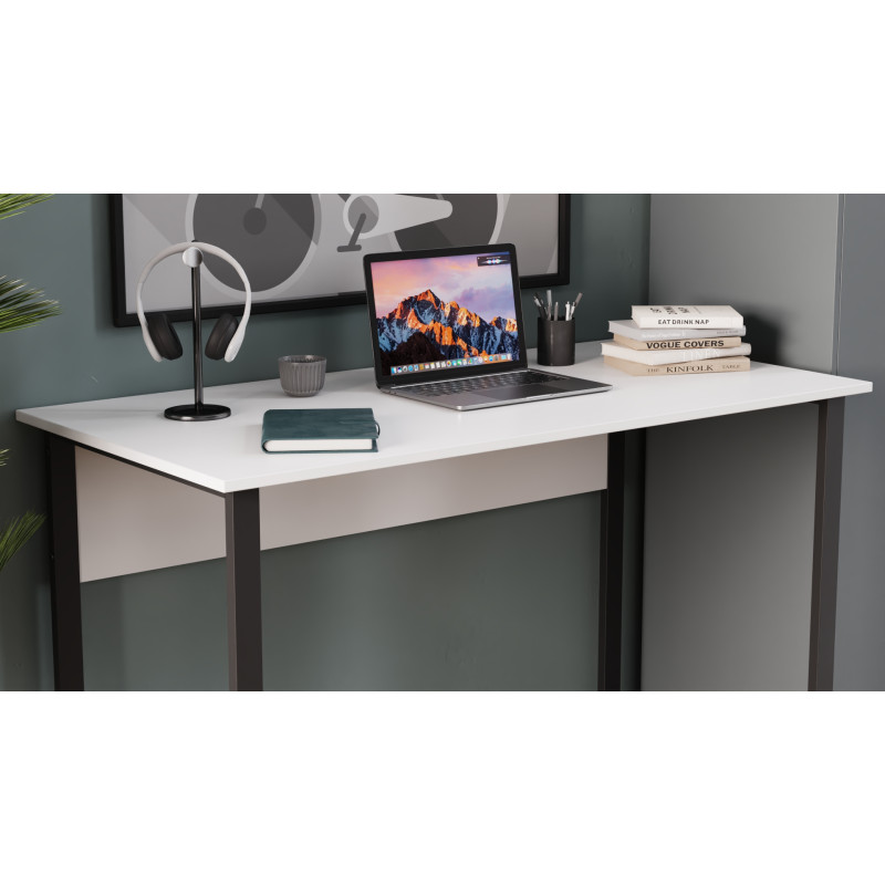 Письменный стол Ferrum-decor Раян 75x140x60 серый ДСП Белое 16мм (FRD-101611)