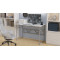 Письменный стол Ferrum-decor Раян 75x140x70 серый ДСП Белое 16мм (FRD-101641)