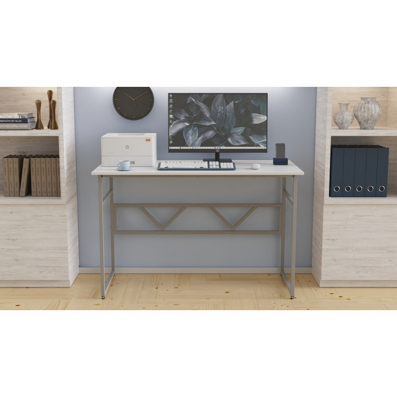 Письменный стол Ferrum-decor Раян 75x140x70 серый ДСП Белое 16мм (FRD-101641)