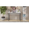 Письмовий стіл Ferrum-decor Скай 75x100x60 сірий ДСП Біле 16мм (FRD-101531)