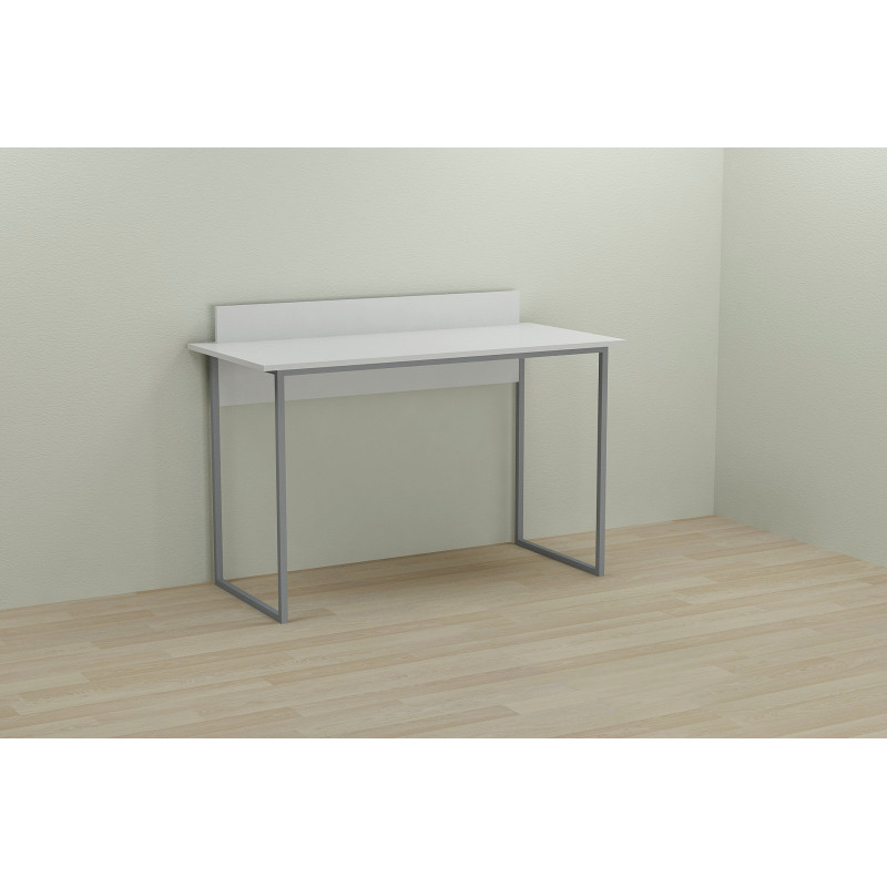 Письменный стол Ferrum-decor Скай 75x140x60 серый ДСП Белое 16мм (FRD-101551)