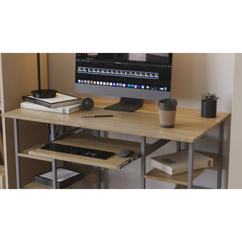 Письменный стол Ferrum-decor Скай 75x140x70 белый ДСП Белое 16мм (FRD-101111)
