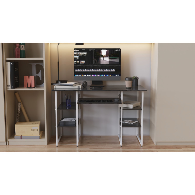 Письменный стол Ferrum-decor Скай 75x120x70 белый ДСП Белое 16мм (FRD-101101)