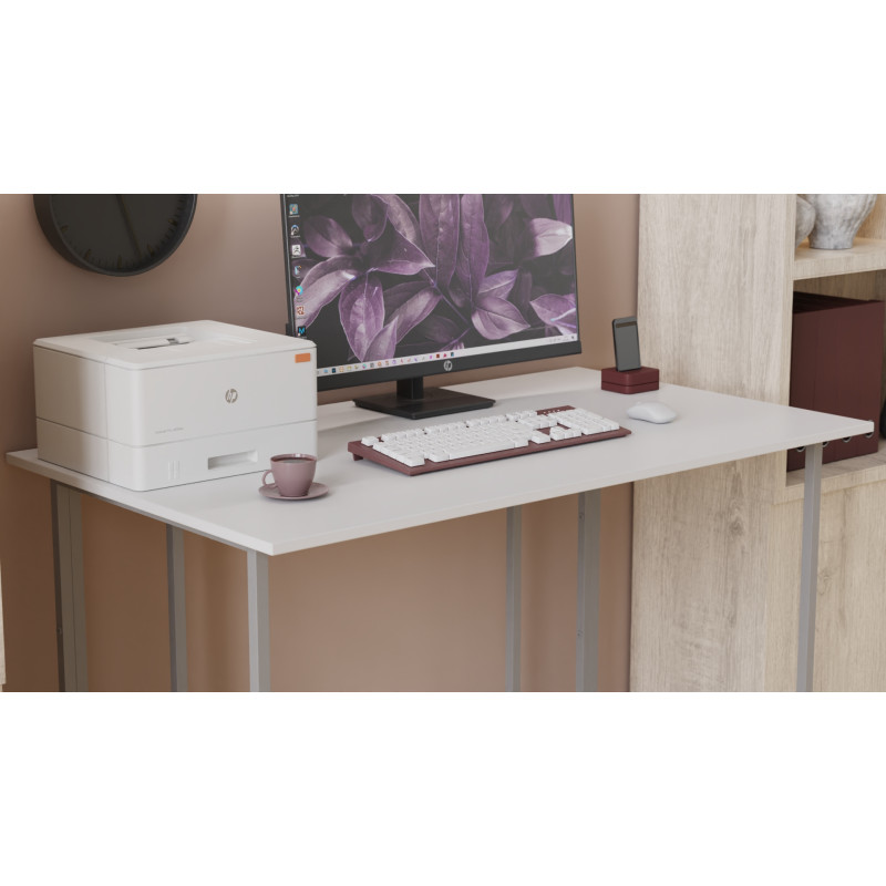 Письмовий стіл Ferrum-decor Ханна 75x100x60 сірий ДСП Біле 16мм (FRD-101391)