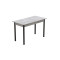 Стол кухонный Ferrum-decor Бенита 75x120x70 Черный ДСП Бетон 16мм (FRD-105569)