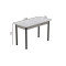 Стол кухонный Ferrum-decor Бенита 75x120x70 Черный ДСП Бетон 16мм (FRD-105569)