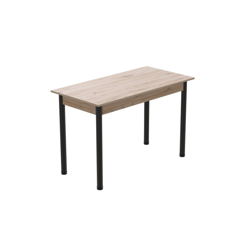 Стол кухонный Ferrum-decor Бенита 75x120x80 Черный ДСП Сан-Марино 16мм (FRD-105649)
