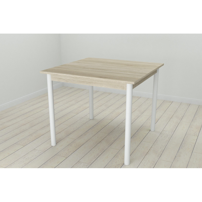 Стол кухонный Ferrum-decor Агата 75x80x80 Белый ДСП Сонома 16мм (FRD-106249)