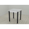 Стіл кухонний Ferrum-decor Дієго 75x70x70 Чорний ДСП Біле 16мм (FRD-106299)