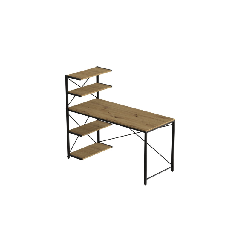 Комп'ютерний стіл Ferrum-decor Джек 75x120x70 Чорний ДСП Артизан (FRD-105409)