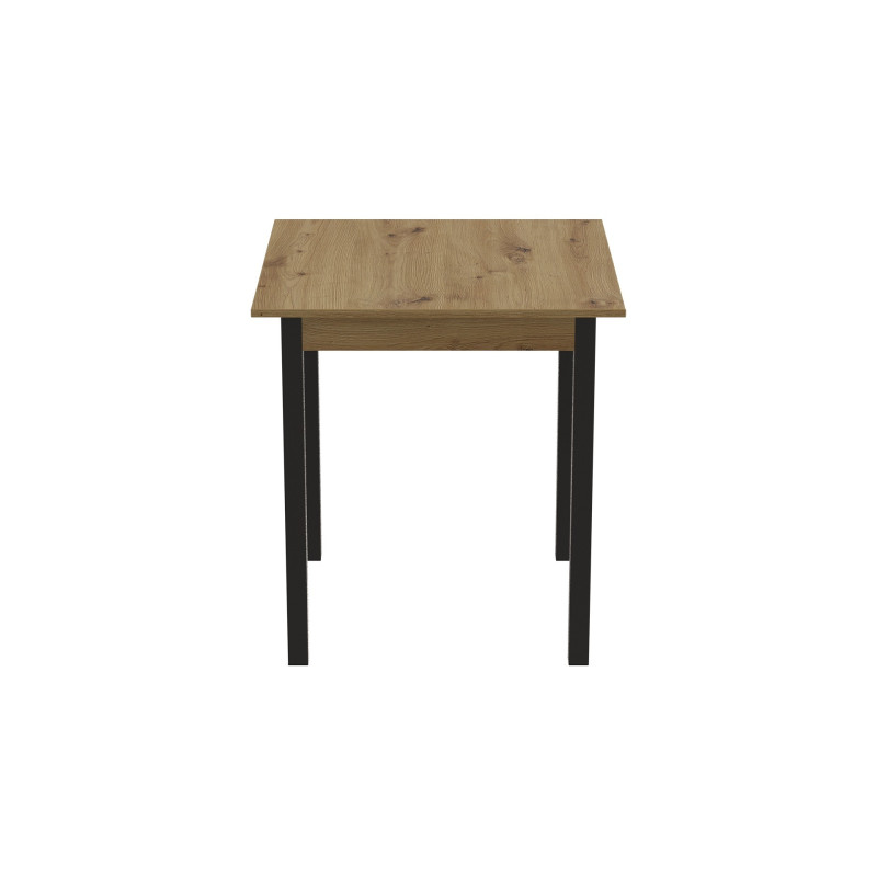 Стол кухонный Ferrum-decor Агата 75x80x80 Черный ДСП Дуб Артизан 16мм (FRD-105679)