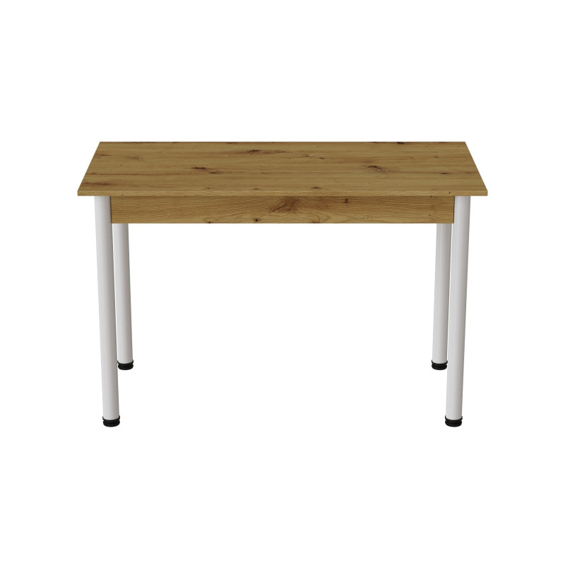Стол кухонный Ferrum-decor Бенита 75x120x80 Белый ДСП Дуб Артизан 16мм (FRD-105699)