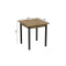 Стол кухонный Ferrum-decor Диего 75x70x70 Черный ДСП Дуб Артизан 16мм (FRD-105709)