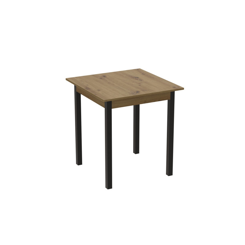 Стол кухонный Ferrum-decor Диего 75x70x70 Черный ДСП Дуб Артизан 16мм (FRD-105709)