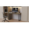 Стіл письмовий Кнап 2 Ferrum-decor 750x1000x600 Чорний метал ДСП Дуб Сонома 16 мм (FRD-106389)