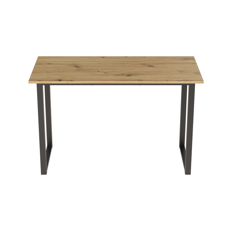 Стіл письмовий Кнап 2 Ferrum-decor 750x1200x600 Чорний метал ДСП Дуб Артизан 16 мм (FRD-106399)