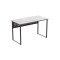 Стіл письмовий Майк Ferrum-decor 75x140x60 Чорний метал ДСП Бетон 16 мм (FRD-106519)