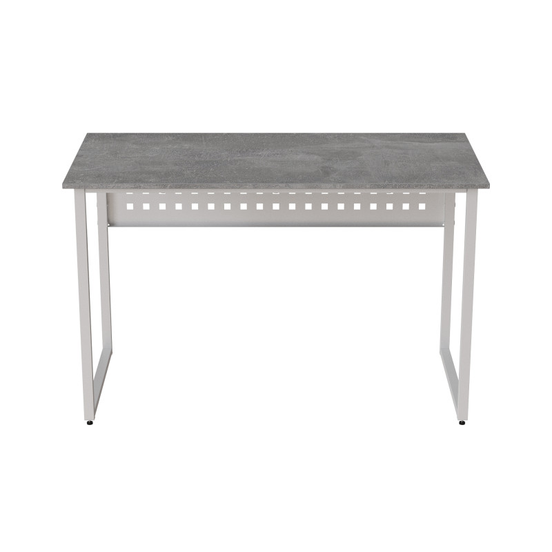 Стіл письмовий Майк Ferrum-decor 75x100x70 Білий метал ДСП Бетон 32 мм (FRD-106529)