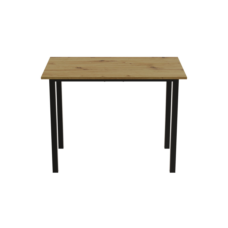 Стіл універсальний Knap Ferrum-decor 750x1400x600 Чорний метал ДСП Дуб Артизан 16 мм (FRD-106359)