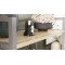 Етажерка 4/60 Ferrum-decor Серії Конект 120x60x28 сірий ДСП Дуб Сонома 16мм (FRD-104251)
