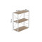 Этажерка 3/60 Ferrum-decor Серии Конект 73x60x28 белый ДСП Дуб Сан-Марино 16мм (FRD-104261)
