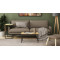 Стіл журнальний приставний Террі Комбо Ferrum-decor 345x662x440 Чорний метал ДСП Дуб Артизан 16 мм (FRD-105141)